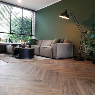 DD Ambitieus PVC visgraat Caramel